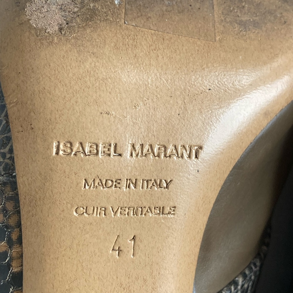 Isabel Marant snakeskin leather booties—worn once, like brand new! - Picture 5 of 8